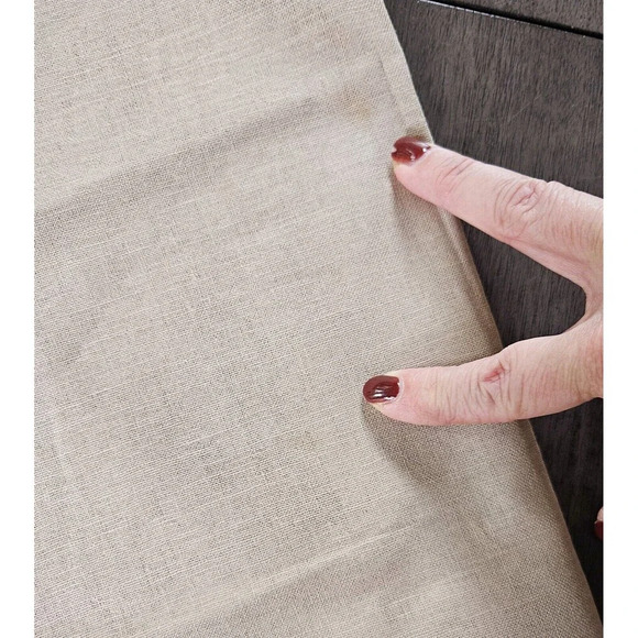 SET OF 7 Fieldcrest Luxury Linen Blend Tan Dinner Napkins 19”x19” Holiday - Picture 6 of 7